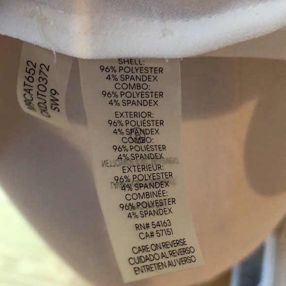 Calvin Klein Cream & Black Blouse Size Medium in Like New Condition - Picture 4 of 6